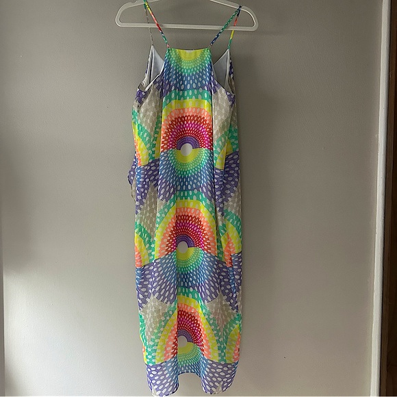 Mara Hoffman faux wrap midi dress, rainbow, size M - Picture 2 of 4